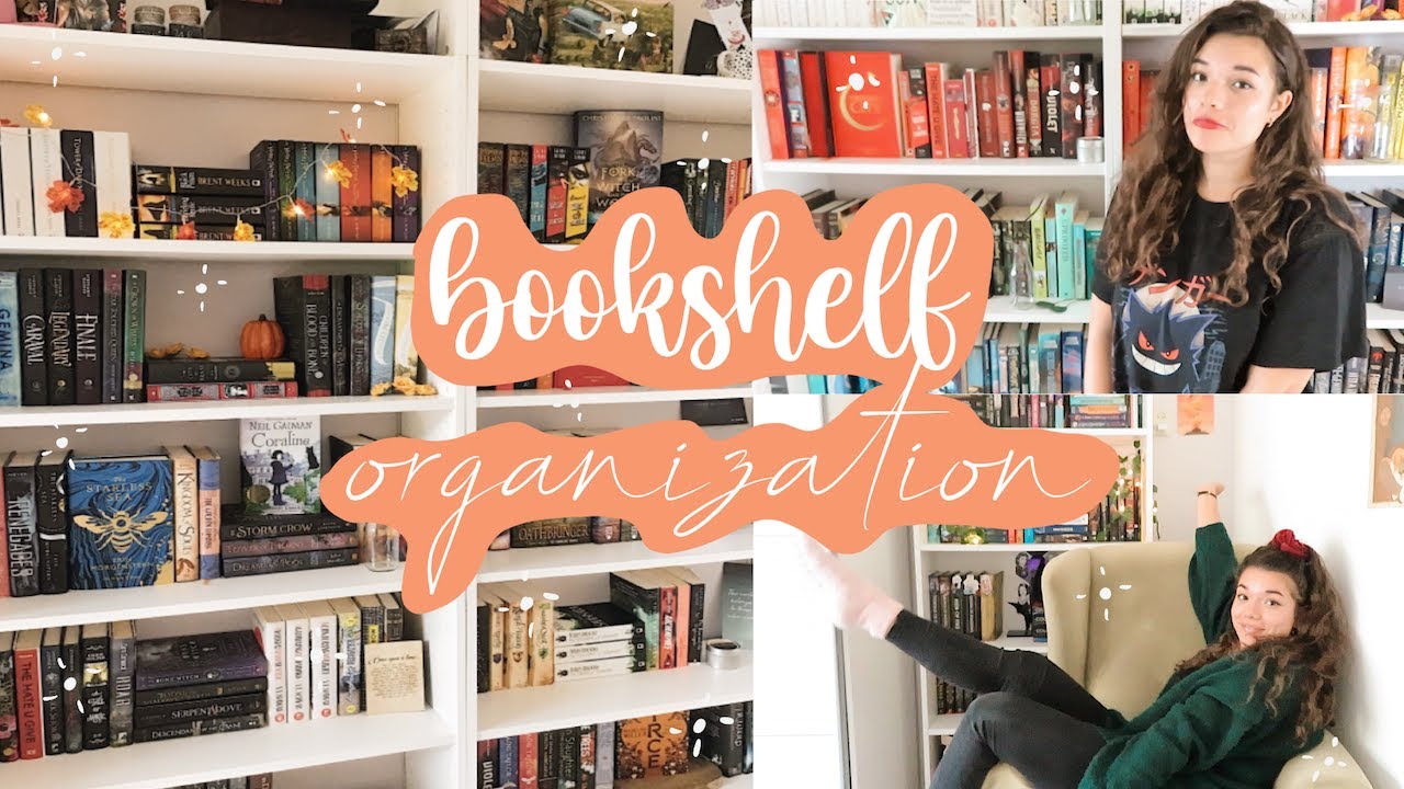 bye bye rainbow shelves! bookshelf organization 2020