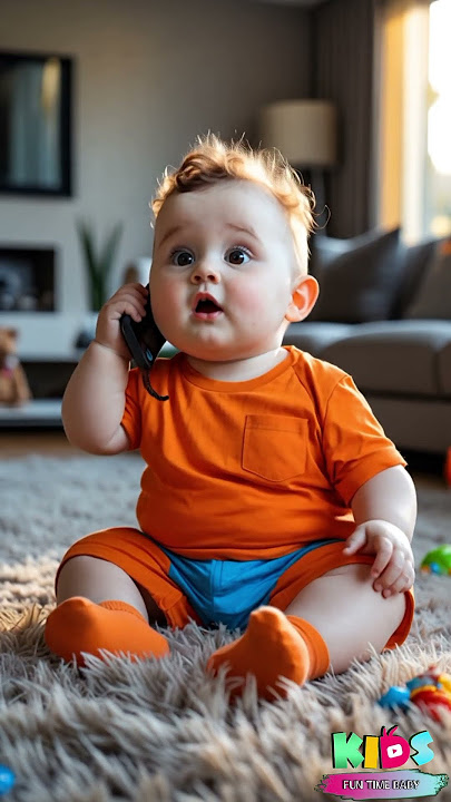 Baby Talking on Phone | Hello Kon? Papa Ghar Par Nahi Hai | Baby Shorts