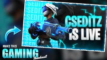 How to Make Gaming Live Stream Thumbnail on Android || Gaming Thumbnail Tutorial in Picsart