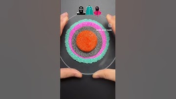 Guess the mix colors of squid game 2 🌈🎮#relaxing # short