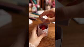 Wait for the Heart Explosion 😍❤️ (DIY Surprise Box) #shorts #craft #love