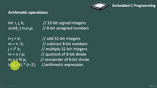 112: Arithmetic operation in embedded C