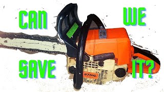 Stihl 023 starts then dies / carb cleaning and tuning instructions / gas line replacement