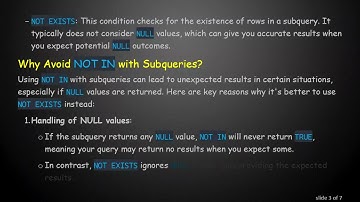 Converting NOT IN to NOT EXISTS: A Guide to Enhancing Your SQL Queries