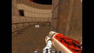 Quake 2 - corner rail on Hunter - q2dm1