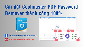 Cài đặt Coolmuster PDF Password Remover thành công 100% | Xoá mật khẩu file PDF nhanh, hiệu quả