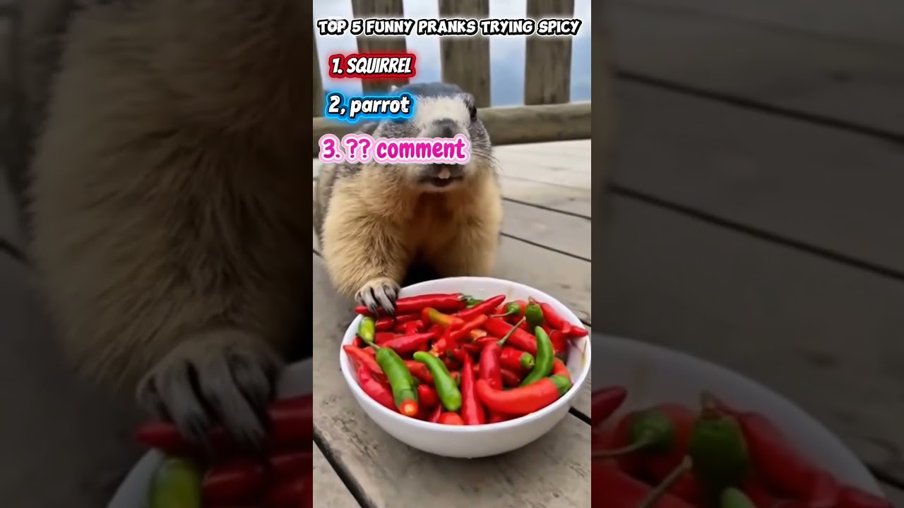 Tos square pranks trying spicy chicken 🥵