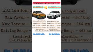 TATA Punch EV Smart vs Adventure ⚡ #TataMotors #ElectricCar#TataPunch #CarComparison #PunchEVSmart