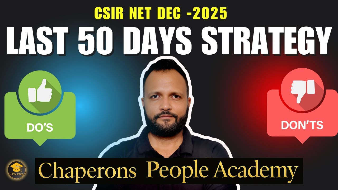 Ultimate 50 days Strategy for CSIR NET Life Sciences | By CPA prep ...