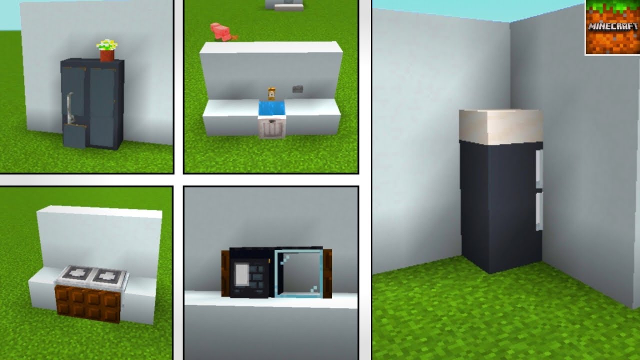 Minecraft : Top 9+ Kitchen Build Hacks 🍴 - YouTube