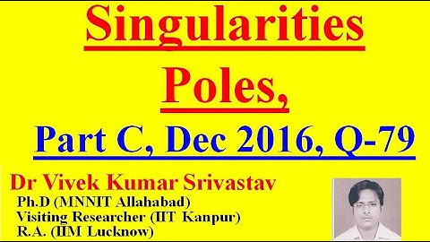 Poles, Singularities, Part C, Dec 2016, Q-79, Complex Analysis, Study Material of CSIR UGC NET Maths