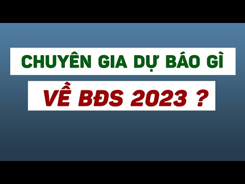 Chuyên gia dự báo gì về bất động sản 2023 ?