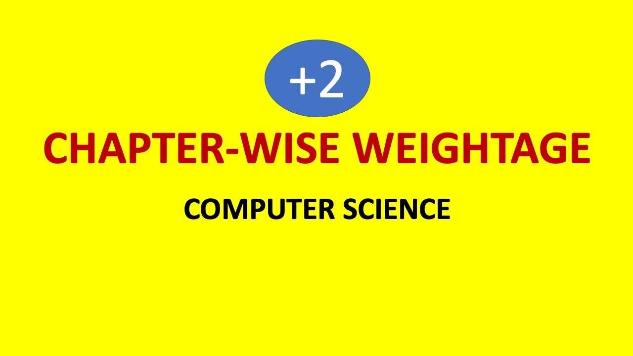 computer science paper weightage