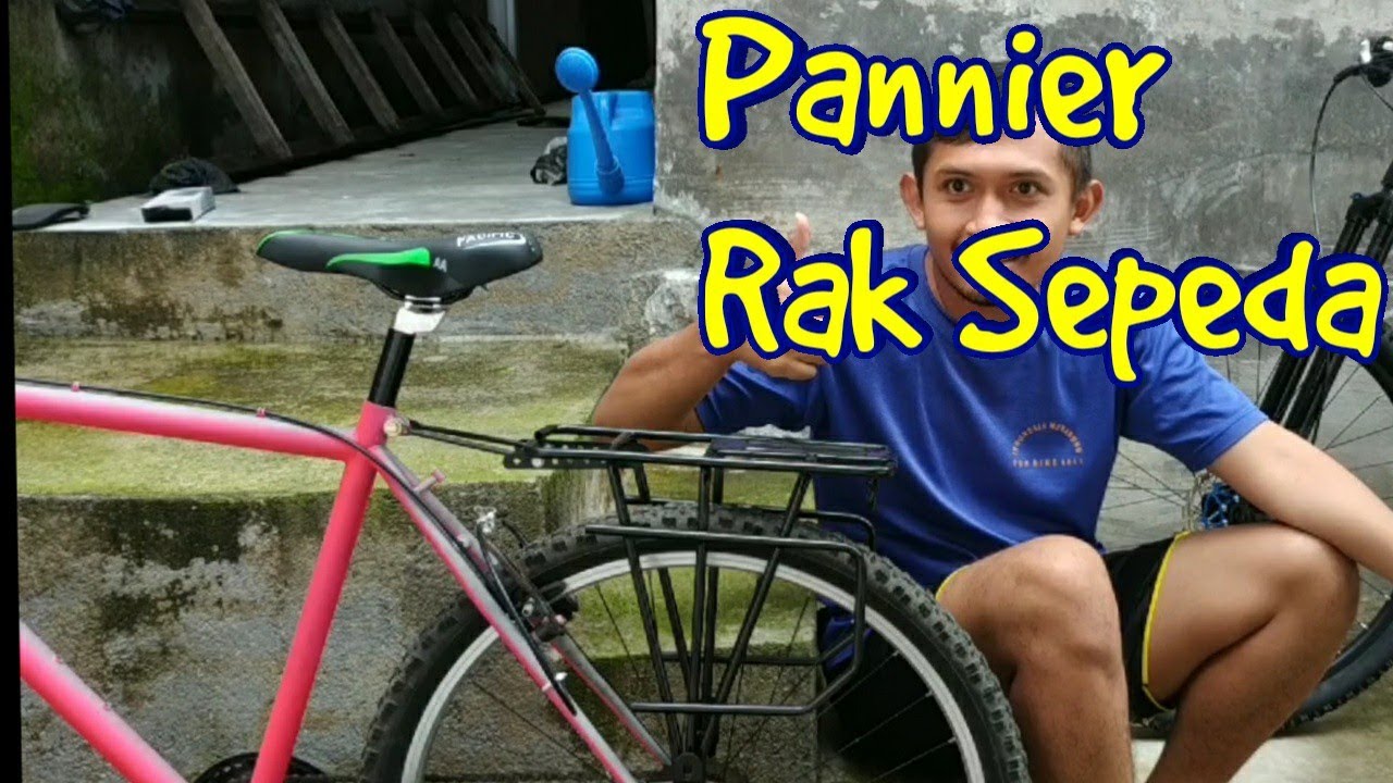 Review Pannier Rak  Sepeda  Belakang boncengan maaf ini vid 