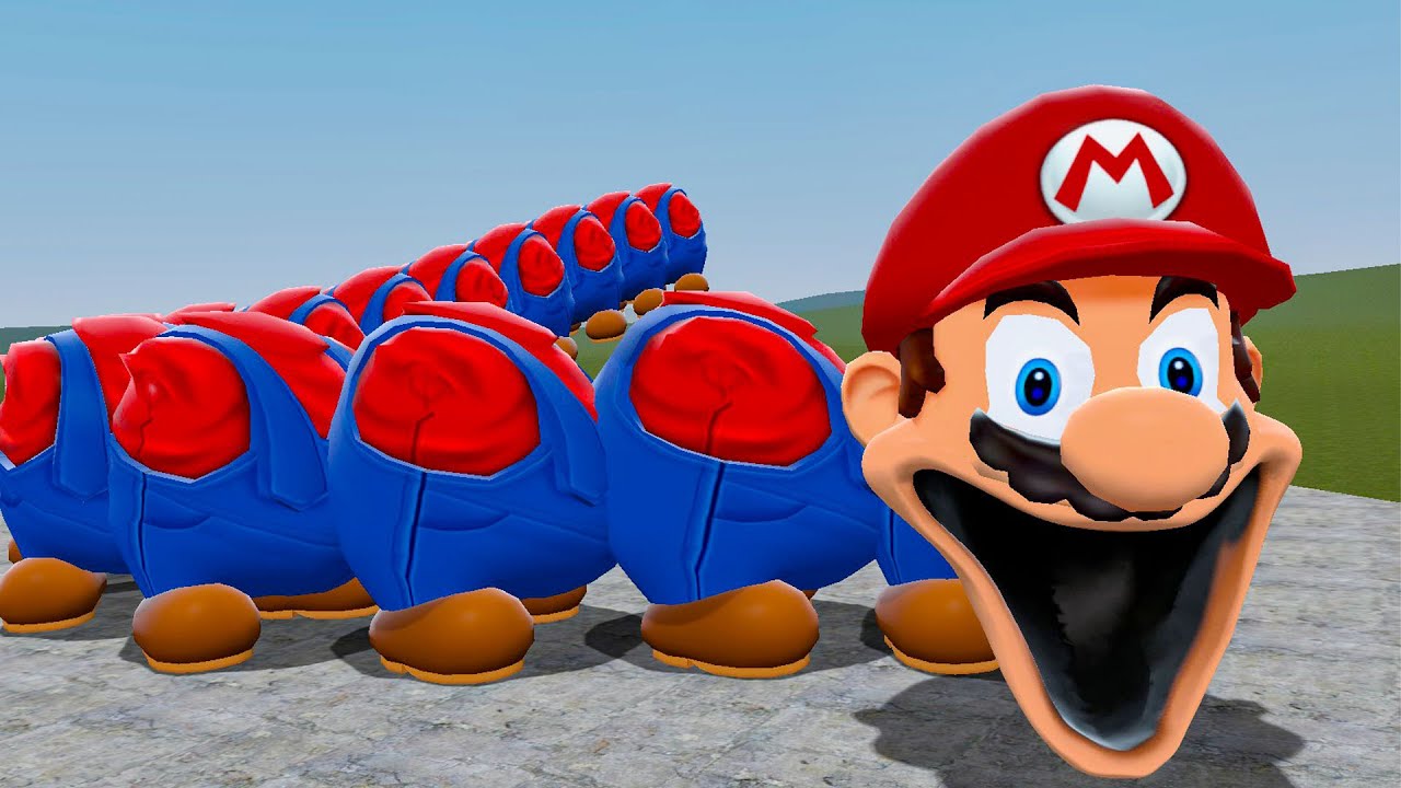 I MADE ROBLOX HUNGRY MARIO WORM In Garry's Mod