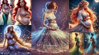 Fairytale Bumps: Disney Girls AI Maternity Photoshoot