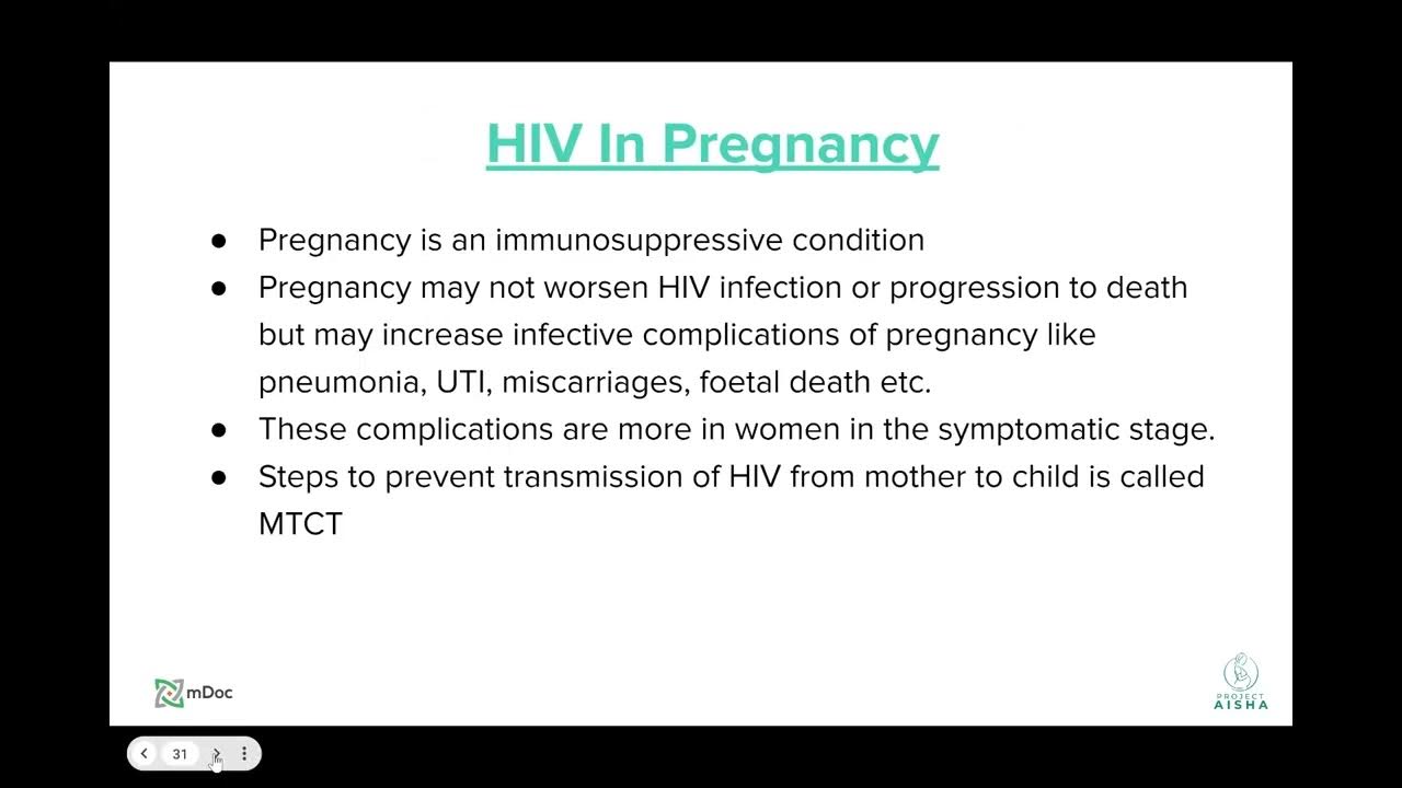 Hiv the overview prevention of mother to child transmission youtube