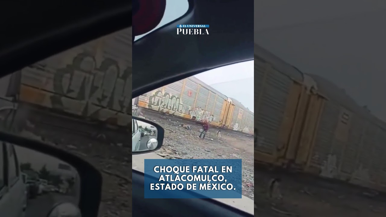 🚄💥 Un tren de carga chocó con un autobús de pasajeros esta mañana en Atlacomulco, 