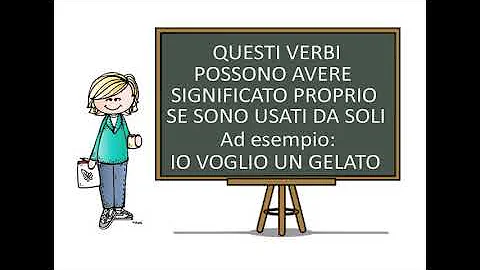 Quali sono i verbi servili elenco?