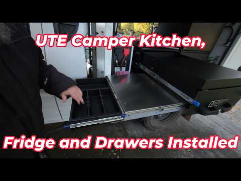 UTE Camper Kitchen, Fridge and Drawers Installed