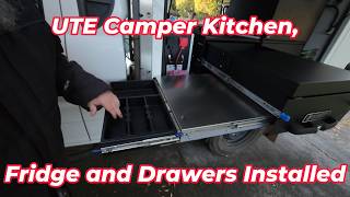 UTE Camper Kitchen, Fridge and Drawers Installed