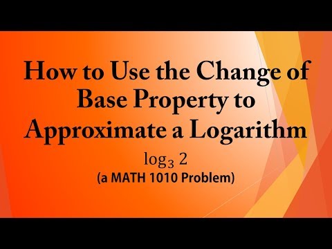 Wie die Änderung der Basis Eigenschaft eine Logarithm auf Approximiert