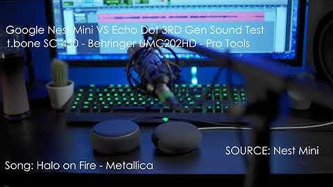 Nest Mini vs Echo Dot 3RD Gen - Sound Test