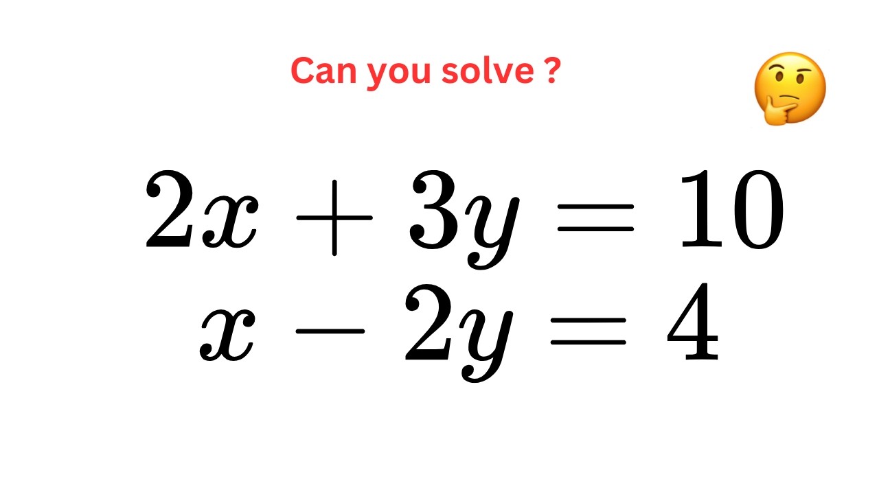 Cool Math Problem Simultaneous Equation #maths #algebra #equation - YouTube