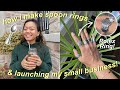 how i make spoon rings + launching my small business!