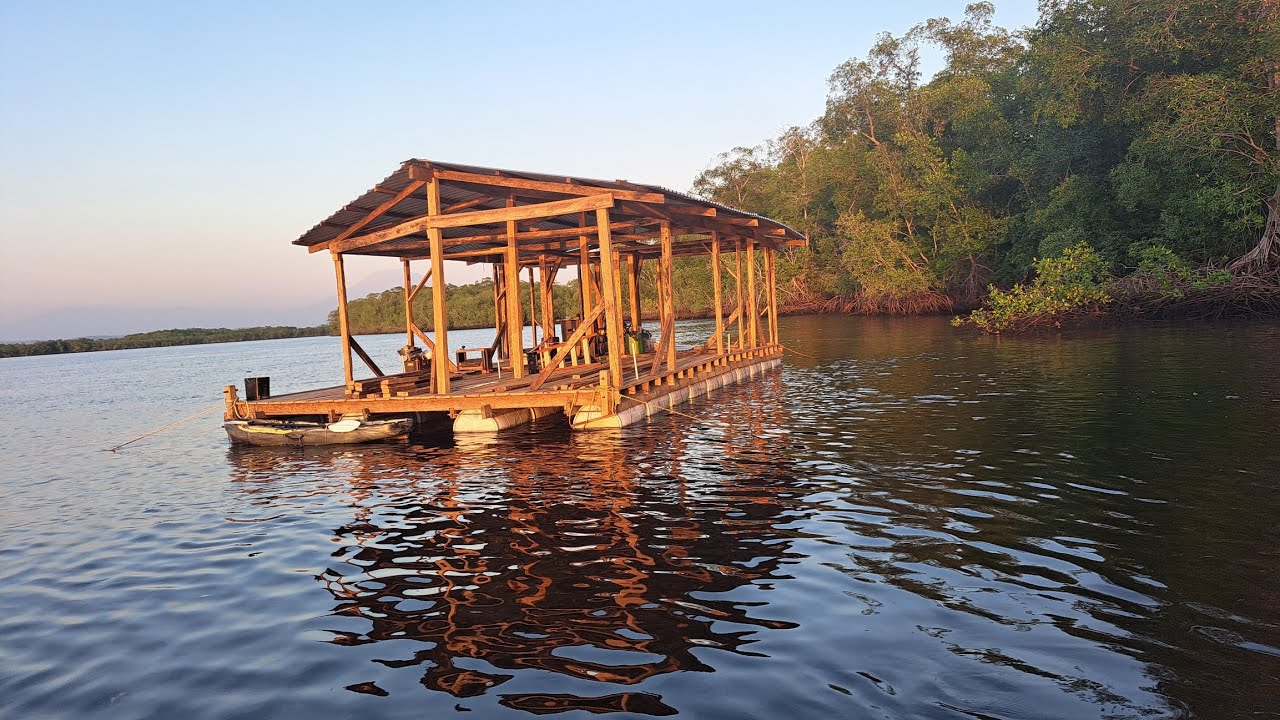 Putting up the roof on my floating home, GONE LIVING Ep. 6