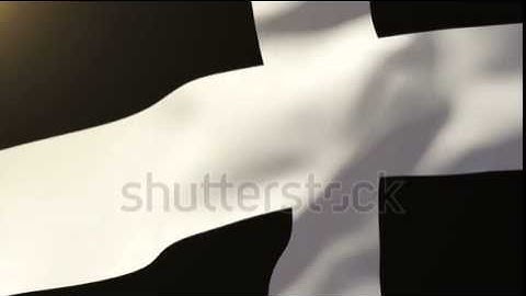Cornwall flag waving in the wind. Looping sun rises style. Animation loop Stock video by