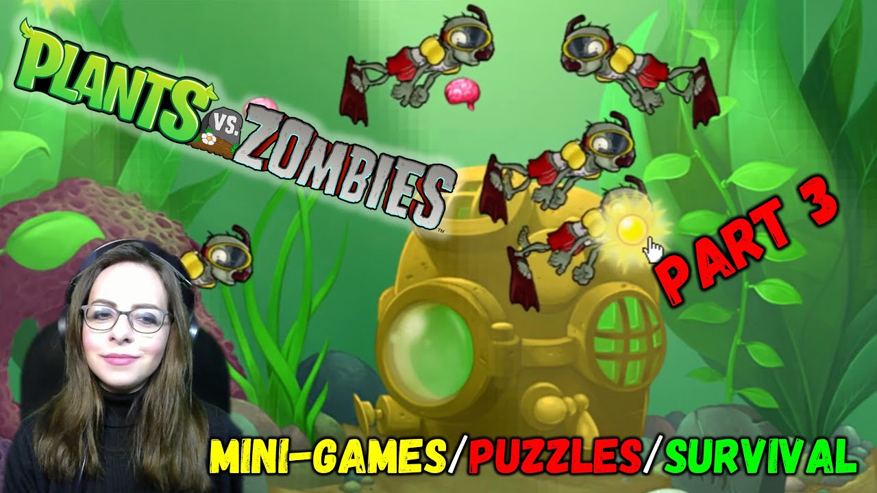 Feed Brains to Pet ZOMBIES in AQUARIUM! │ Plants vs Zombies Minigames
