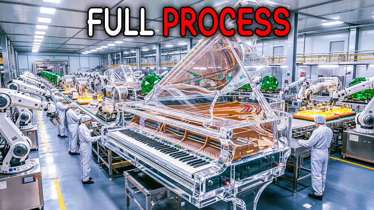 Inside a Crystal Piano Factory: From Liquid Glass to $3 Million Transparent Grand Piano