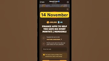 FINANCE APPS TO HELP YOU SAVE BIG EVERYMONTH 3MEMEGIRLS #memefi #code #memeficode #today