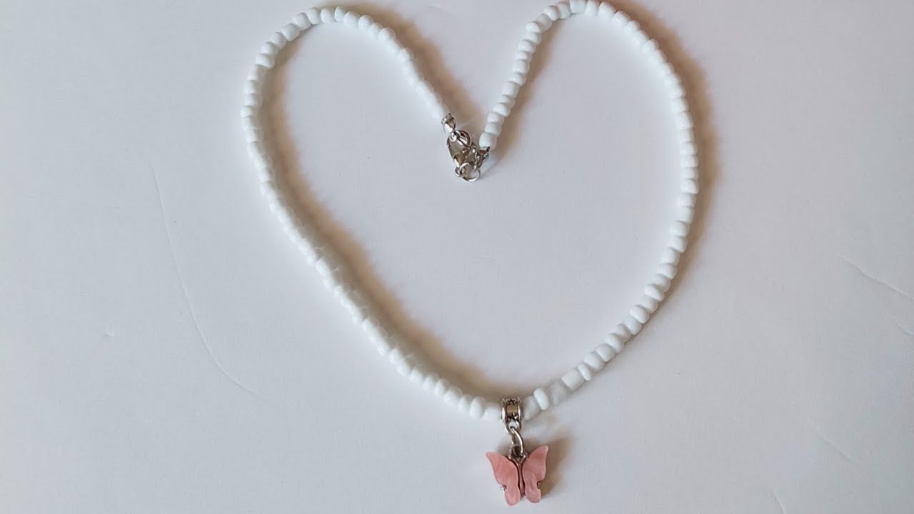 beaded necklace for beginners and children  عقد خرز للاطفال و المبتدئين