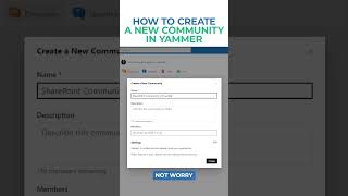 How to create a new Community in Viva Engage (Yammer)