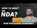How to draft a nondisclosure agreement nda  rohit pradhan
