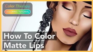 Coloring Tutorial: How to Color Matte Lips with Color Therapy App
