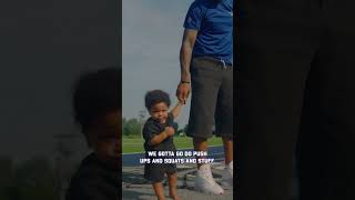 offseason reps with the little man 💪 | @Nuna-Baby #DallasCowboys #NFL #football #shorts