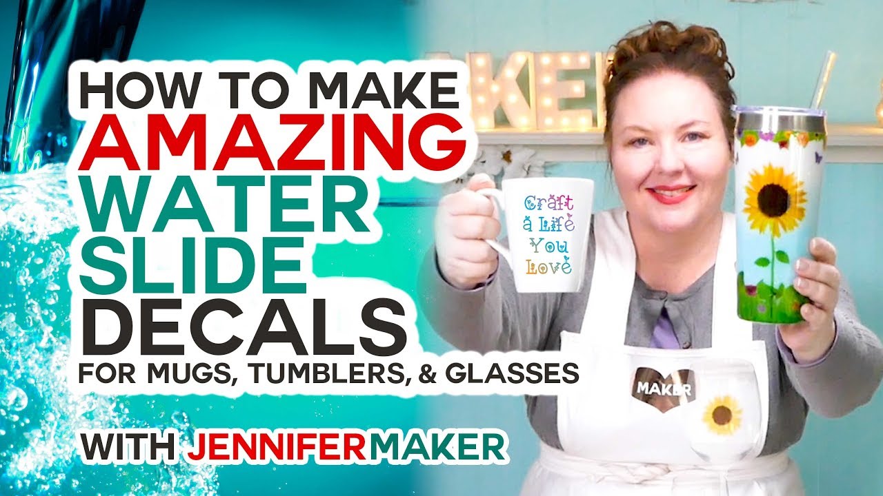 ...tumbler, mug, wine glass, tutorial, how to, full color decal, wet decal,...