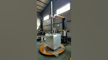 Pneumatic Top Press Pallet Stretch wrapping Machine, Semi-automatic Stretch Wrapper Packing Machine