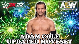 WWE 2K22 Adam Cole Updated Moveset