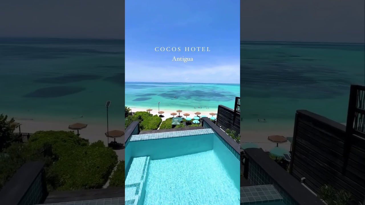 Welcome to Cocos Hotel in Antigua 🩵TAG someone you'd visit with! 🇦🇬
