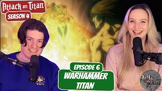 WARHAMMER REVEALED! | Attack on Titan Season 4 Reaction with my Girlfriend | Ep 6 “Warhammer Titan