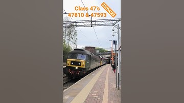 Class 47’s 47810 & 47593 train tour to Llandudno great tones #railway #trains #class47 #diesel