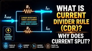 What is the Current Divider Rule (CDR) | Why Parallel Circuits Split Current!