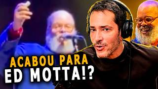 Ed Motta is hit during a show...
