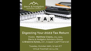 Digesting Your 2023 Tax Return