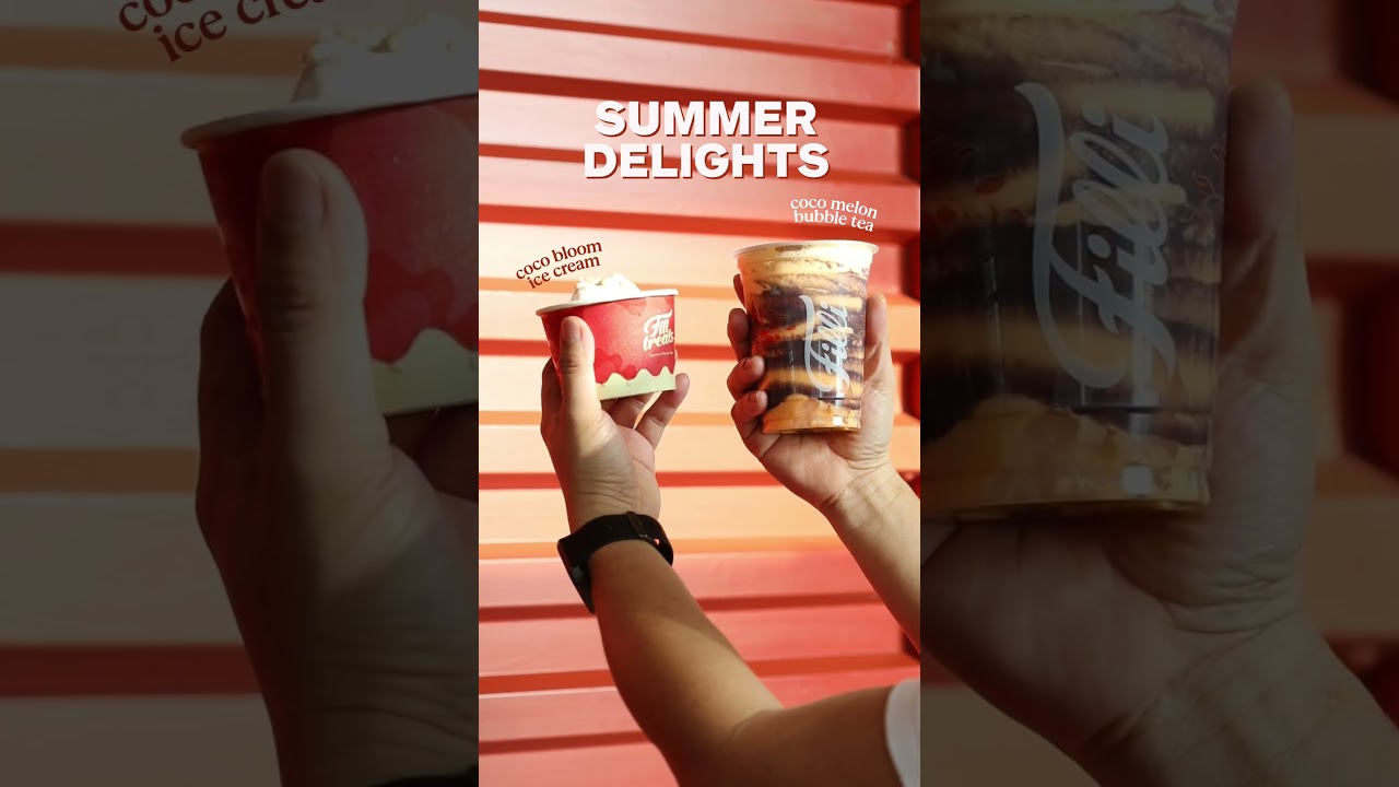 Sip 🥤. Scoop 🍦. Repeat.Coco Melon Bubble Tea + Coco Bloom Ice Cream = summer goals at FiLLi Café ✨