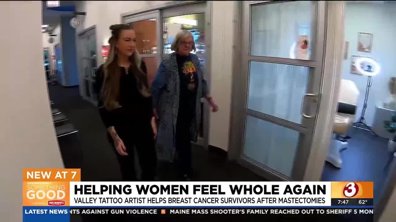 Scottsdale tattoo artists helping breast cancer survivors feel whole again